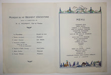 Charger l'image dans la galerie, Menu du Dîner du Cinquantenaire de "L'Union des fabricants", sous la présidence de M. Dior, Ministre du Commerce, le 23 novembre