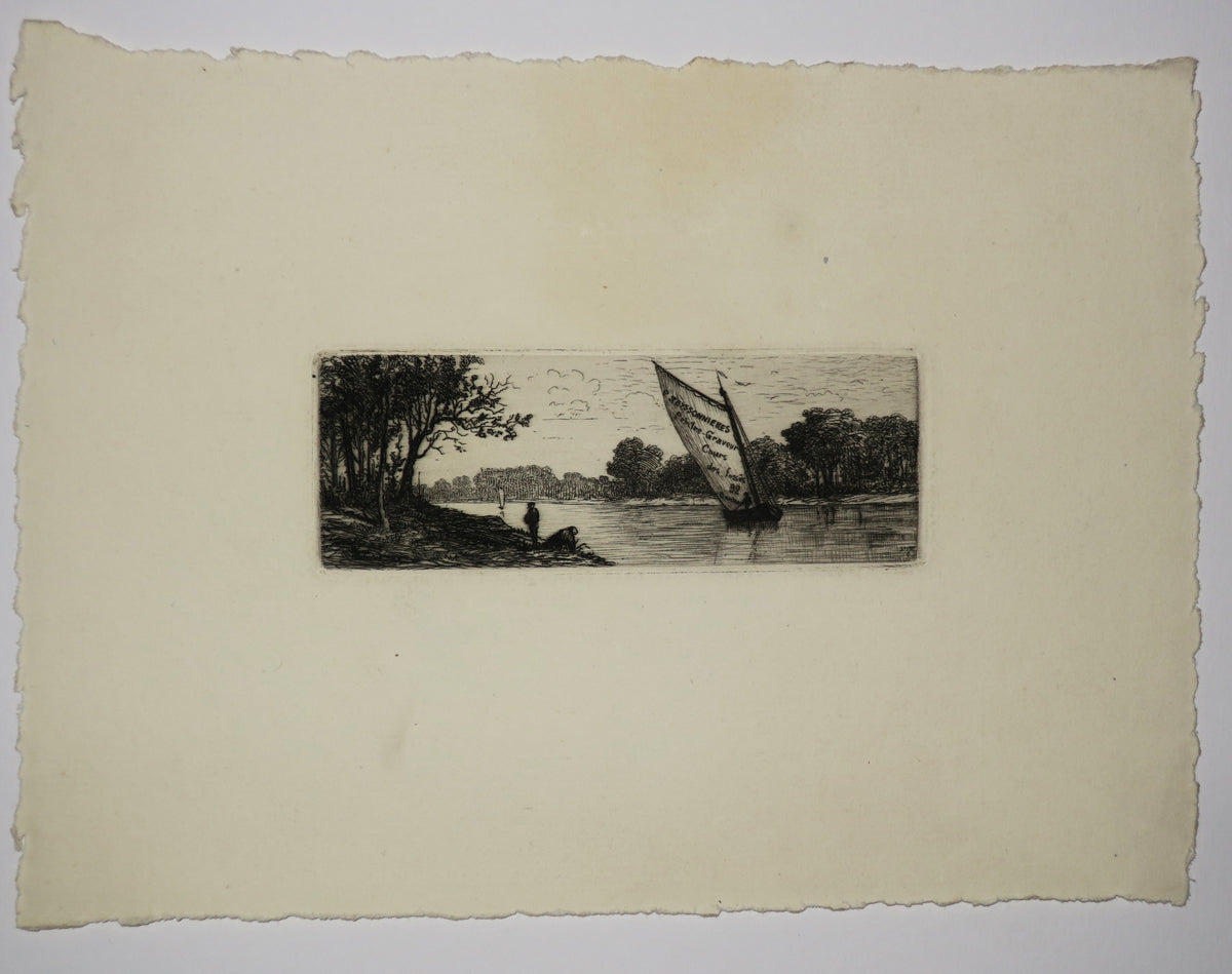 Carte adresse du Peintre-Graveur P. Teyssonnières