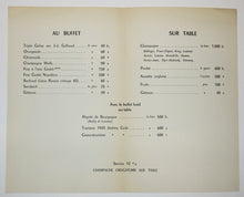 Charger l'image dans la galerie, Menu pour le Bal des Arts, Fondation Salomon de Rotschild, le 25 juin