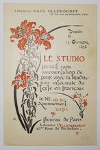 Charger l'image dans la galerie, Annonce de parution pour "Le Studio", Librairie Ollendorff