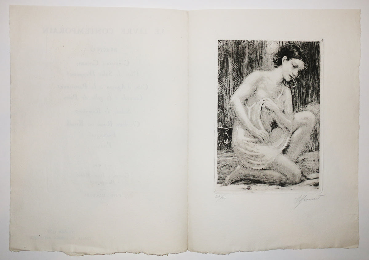 Menu du Livre Contemporain, Cercle de l'Union Artistique, le 21 juin