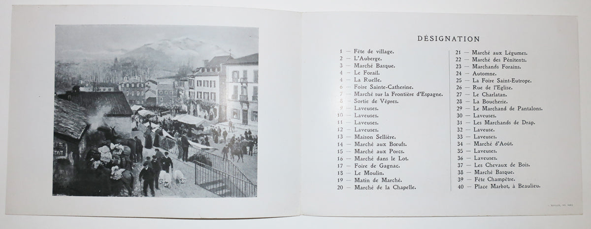 Invitation à l'Exposition des Tableaux de Julien Le Blant, du lundi 30 janvier au samedi 11 février 1905 à la Galerie des Artistes Modernes, 19 rue Caumartin, à Paris.