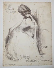 Charger l'image dans la galerie, Invitation de la Société des peintres-lithographes pour le Salon de l'Estampe Originale - VI ème Exposition au Grand palais des Champs-Elysées, du 17 février au 10 mars