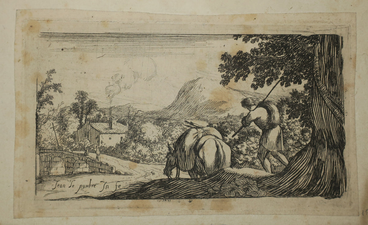 Paysage avec muletier.
