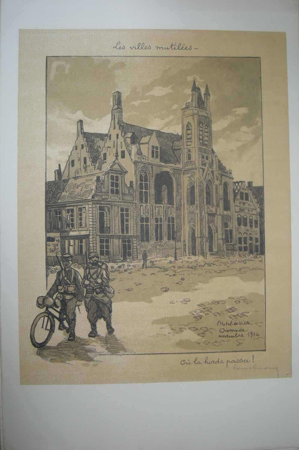 Les villes mutilées, Hôtel de ville d'Oixmude.