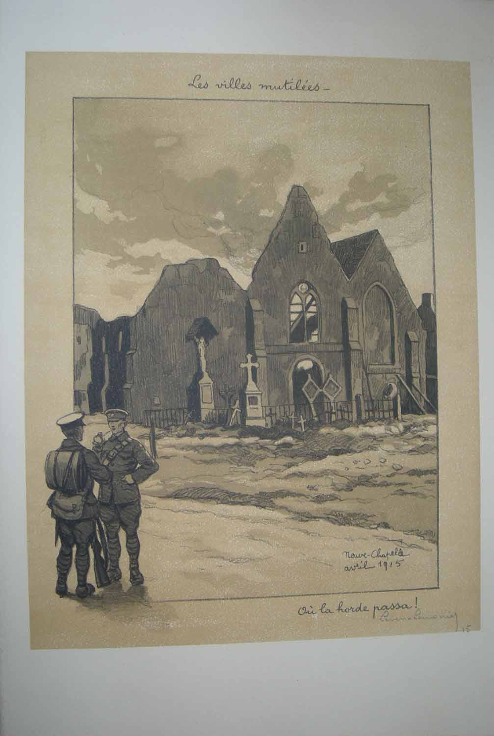 Les villes mutilées, Neuve Chapelle.