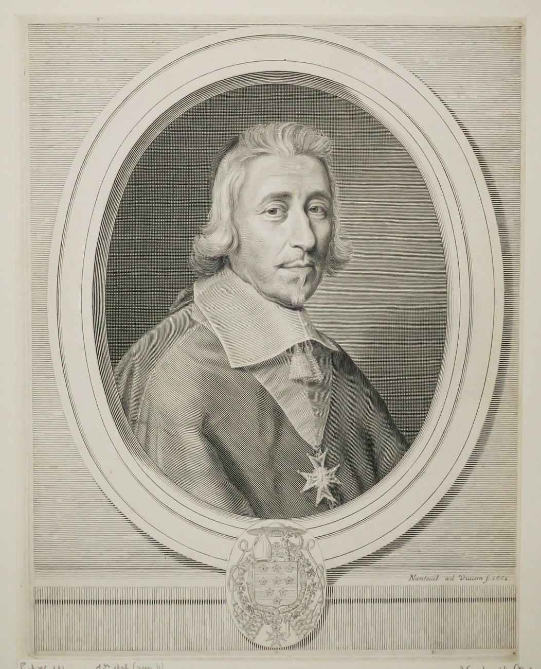 Portrait de Hardouin Péréfixe de Beaumont (1605-1671), Evêque de Rodez, Archevêque de Paris et Précepteur de Louis XIV.