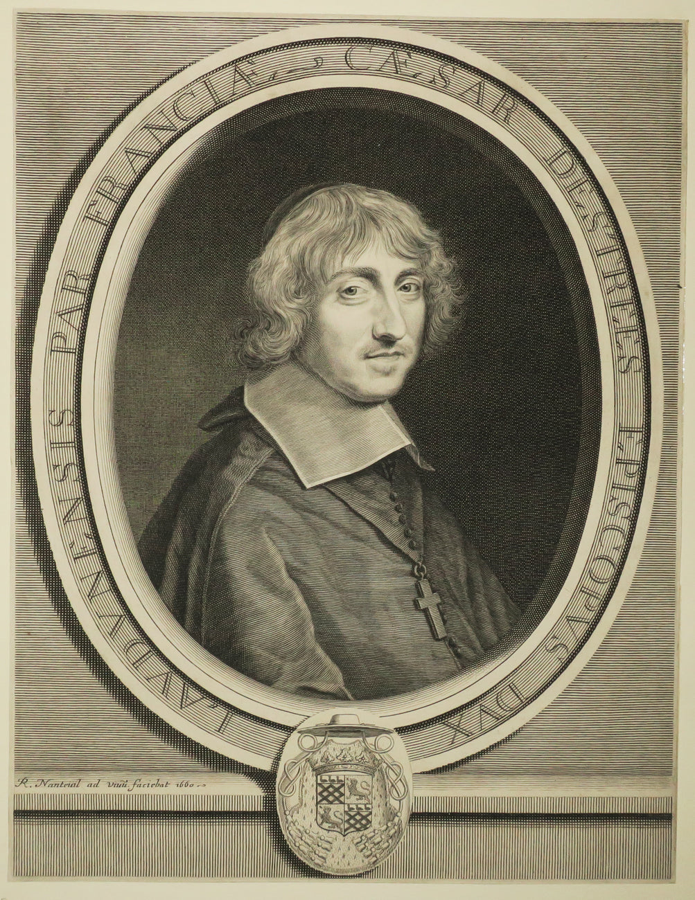 Portrait de César, Cardinal d'Estrées (1628-1714), Evêque de Laon.