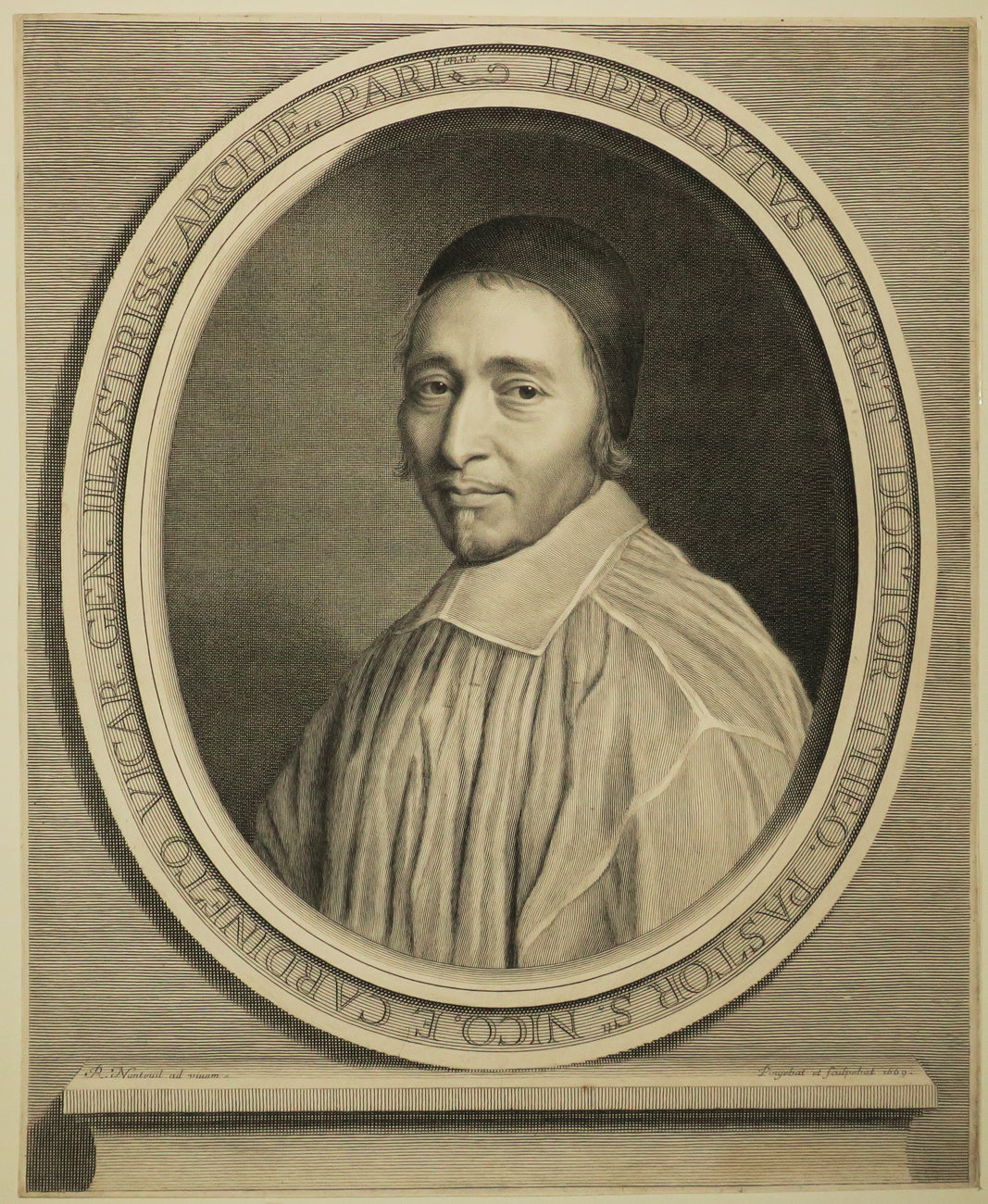 Portrait de Hippolyte Féret, Curé de Saint-Nicolas-du-Chardonnet et Grand Vicaire de Paris.