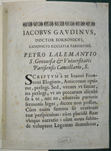 Charger l'image dans la galerie, Portrait de Jean Fronteau, Théologien et archéologue, Chanoine de Saint-Augustin puis de Sainte-Geneviève (1614-1662).