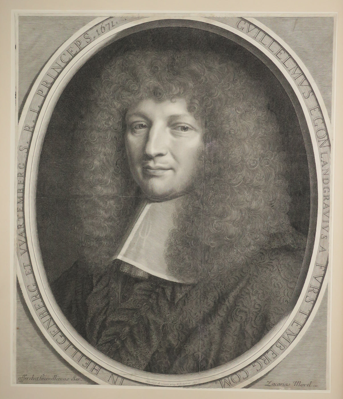 Portrait de Guillaume -Egon, Cardinal de Furstenberg (1629-1704). Evêque de Metz puis de Strasbourg.