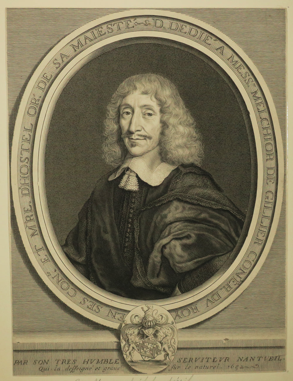 Portrait de Melchior de Gillier, Seigneur de Laigny, conseiller et maître d'hôtel ordinaire du Roi.