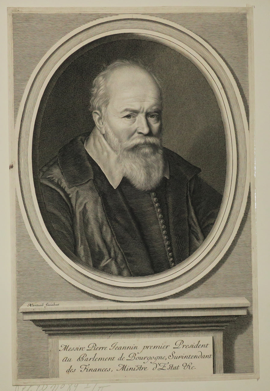 Portrait de Pierre Jeannin, Surintendant des Finances, premier Président au Parlement de Bourgogne et Ministre d'Etat.