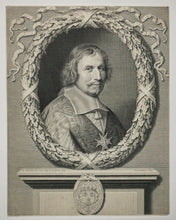 Charger l'image dans la galerie, Portrait d'Antoine Barberin, Cardinal, Archevêque de Reims, tourné à droite et décoré de la croix du Saint-Esprit (1608-1671).