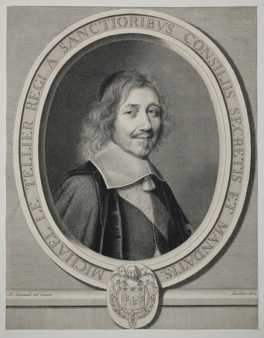 Portrait de Michel Le Tellier, Ministre d'Etat, puis Chancelier et Garde des Sceaux de France (1603-1685).