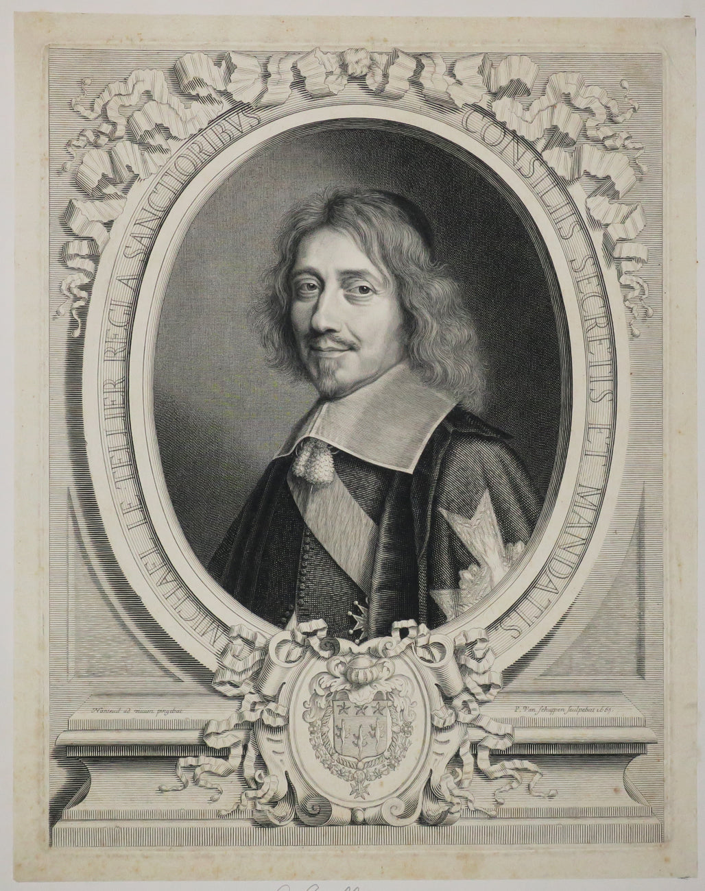 Portrait de Michel Le Tellier, Ministre d'Etat, puis Chancelier et Garde des Sceaux de France (1603-1685).