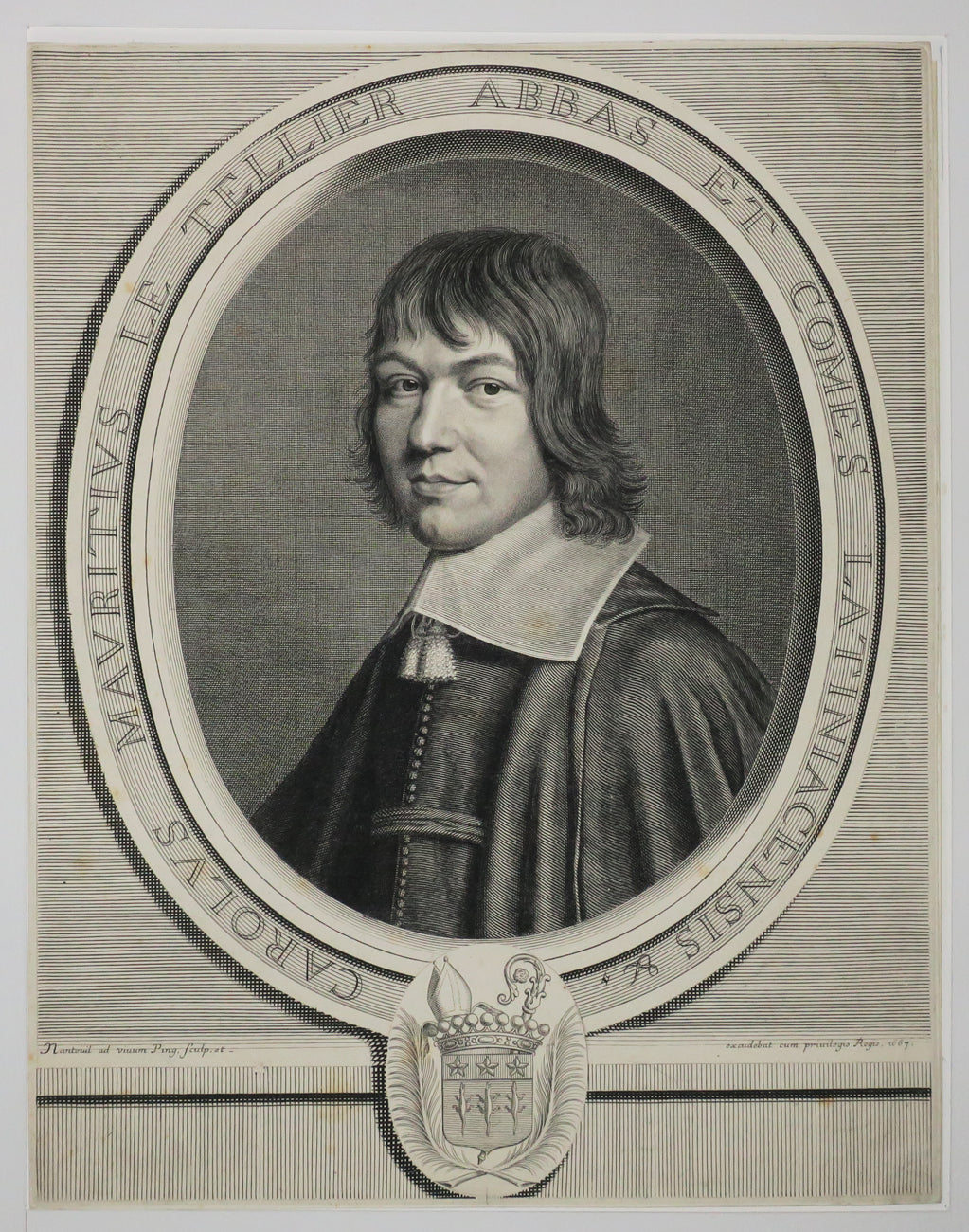 Portrait de Charles Maurice Le Tellier, Archevêque de Reims.