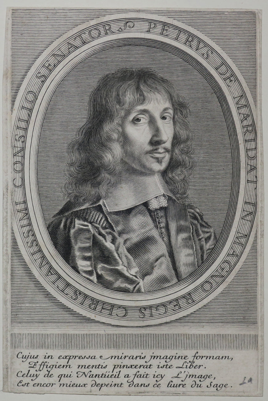 Portrait de Pierre de Maridat de Serrières, Conseiller au grand Conseil (Mort en 1689).