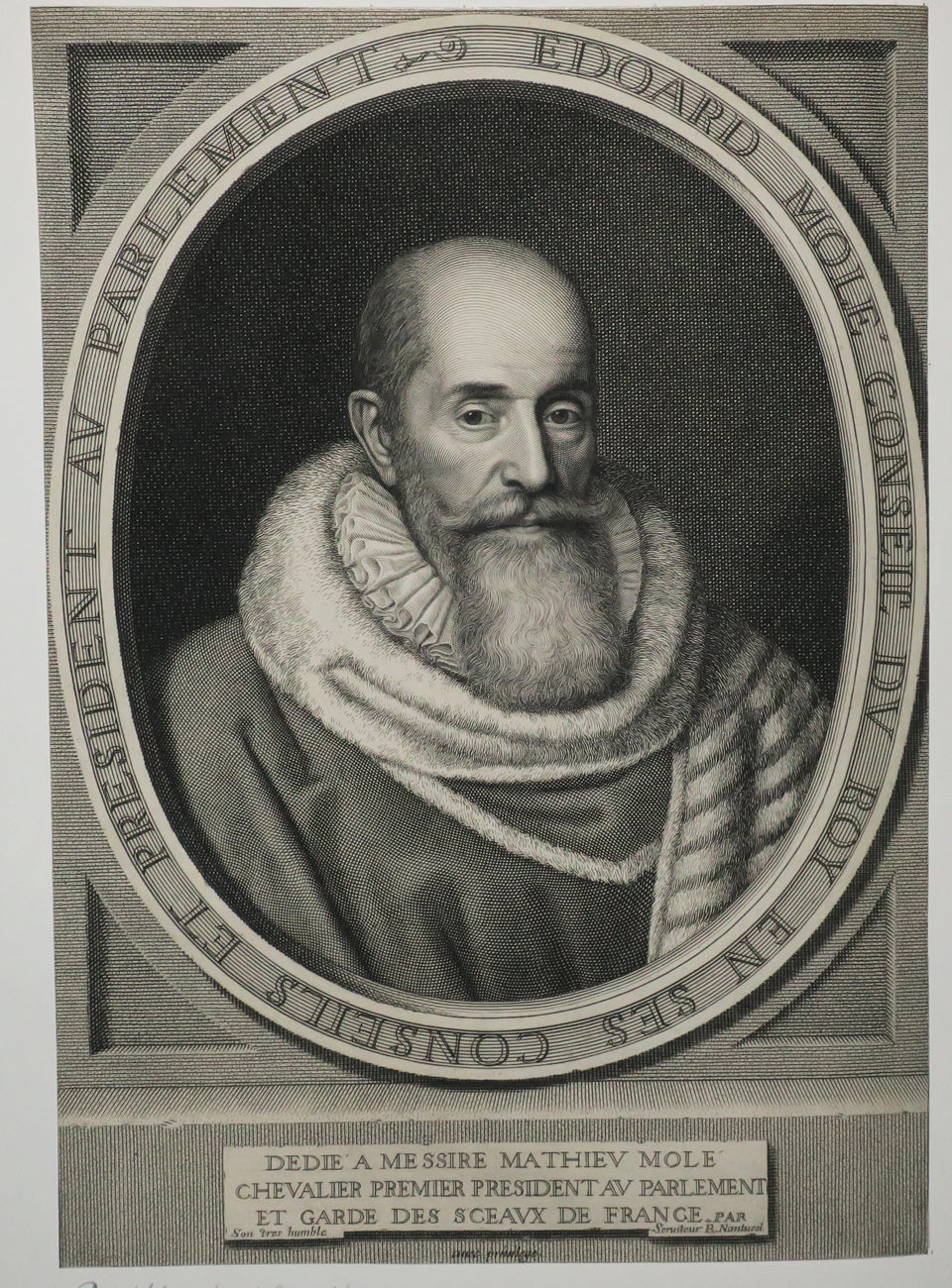 Portrait d'Edouard Molé, Président à mortier au Parlement de Paris.