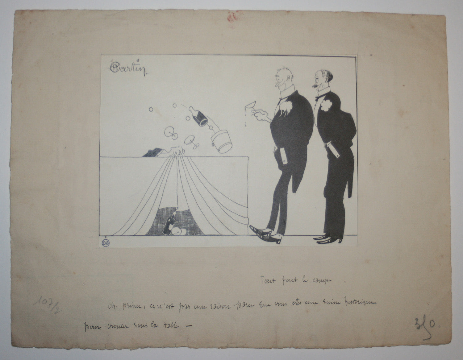 Tout fout le camp. Oh, Prince, ce n'est pas une raison parce que vous êtes une ruine historique pour crouler sous la table.