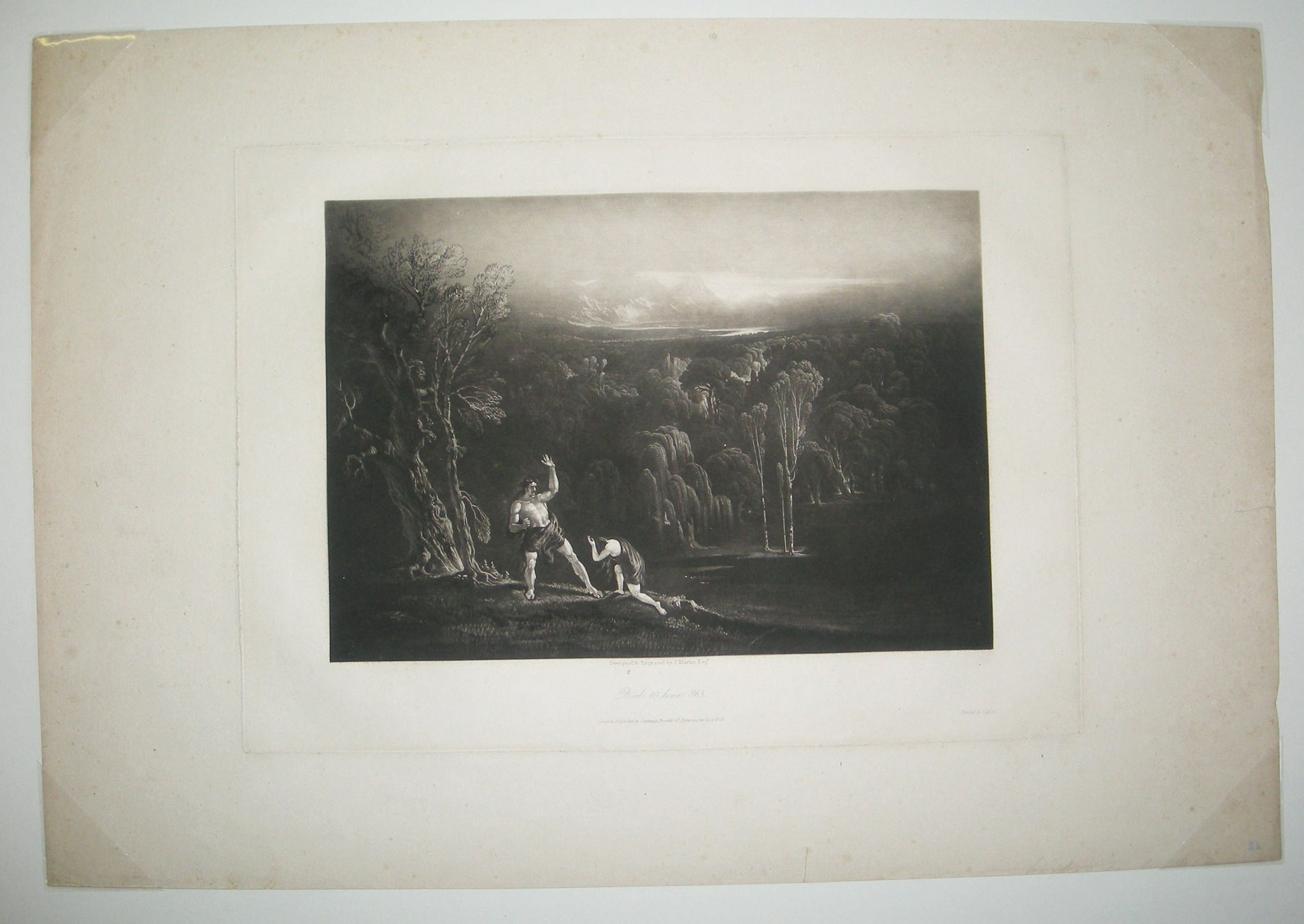 Adam reproving Eve (Book 10, Line 863).
