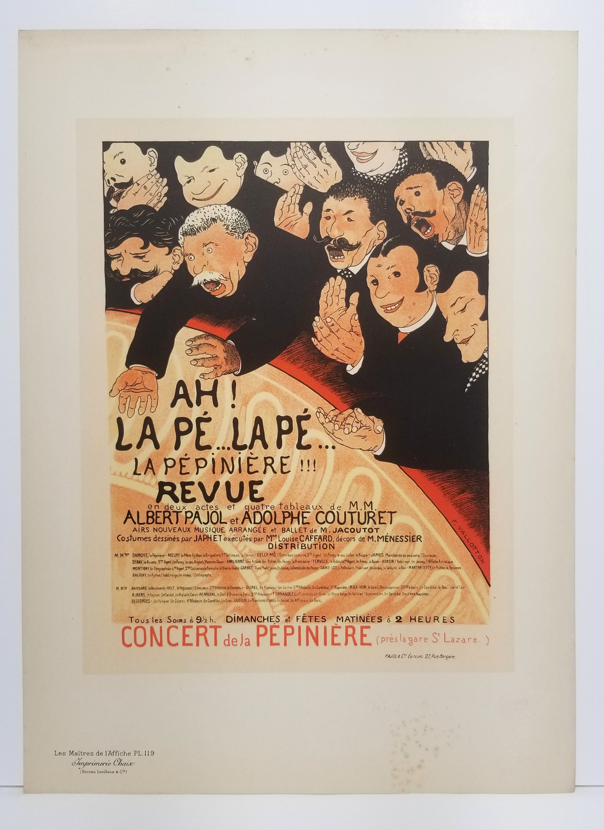 Ah! la Pé ... la Pé ... la Pépinière. 1898.