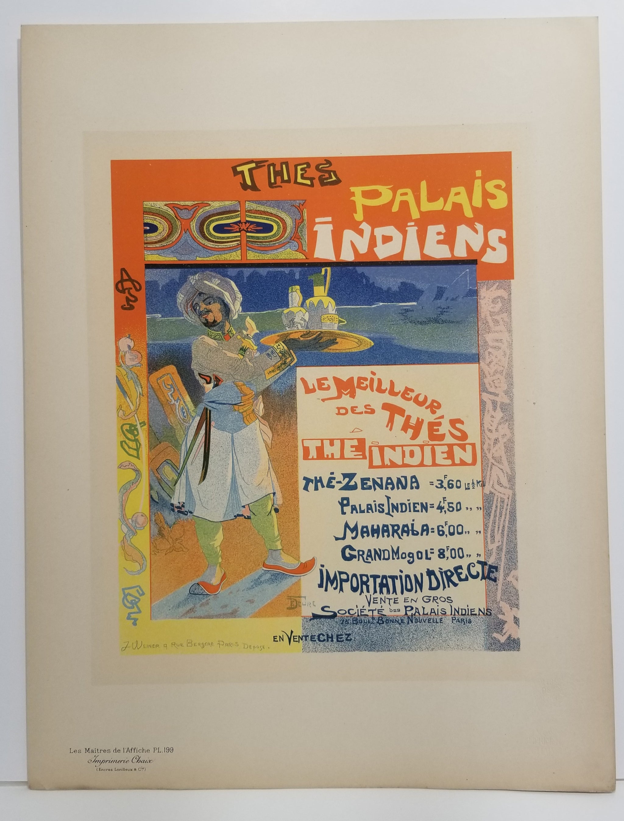 Thés du Palais Indien. 1900.