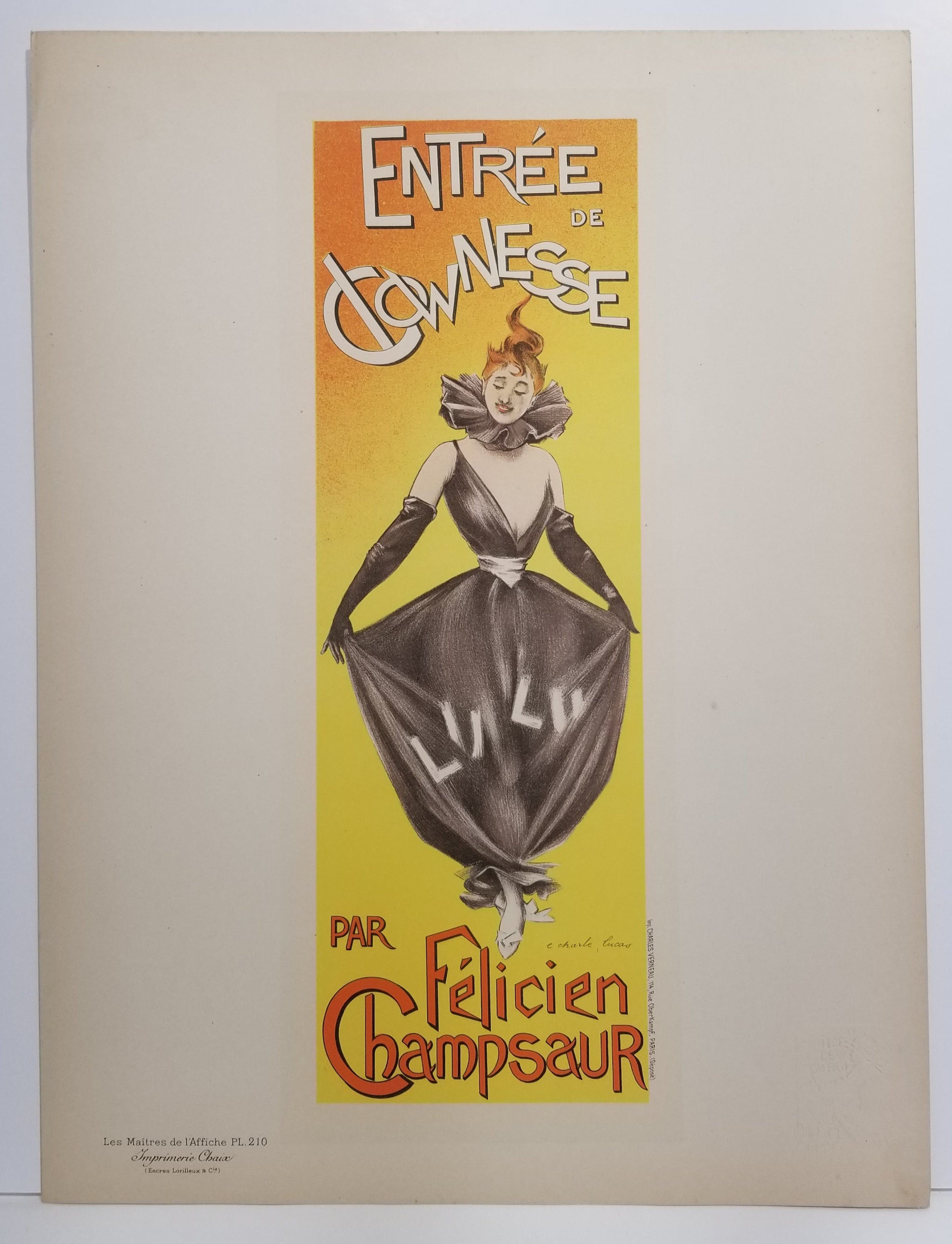 Entrée de Clownesse. 1900.