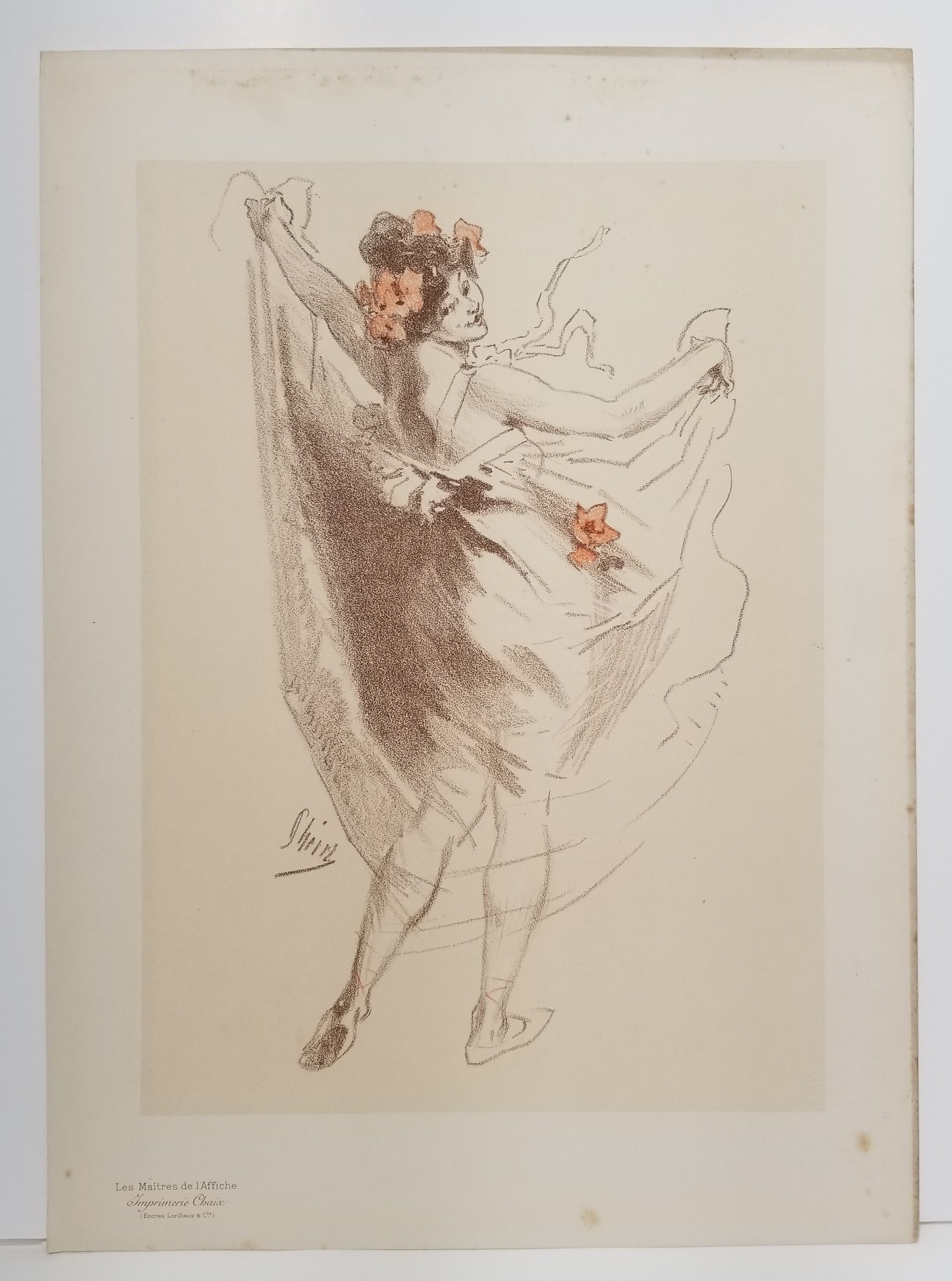 Sujet original par Chéret pour les Maîtres de l'Affiche. 1900