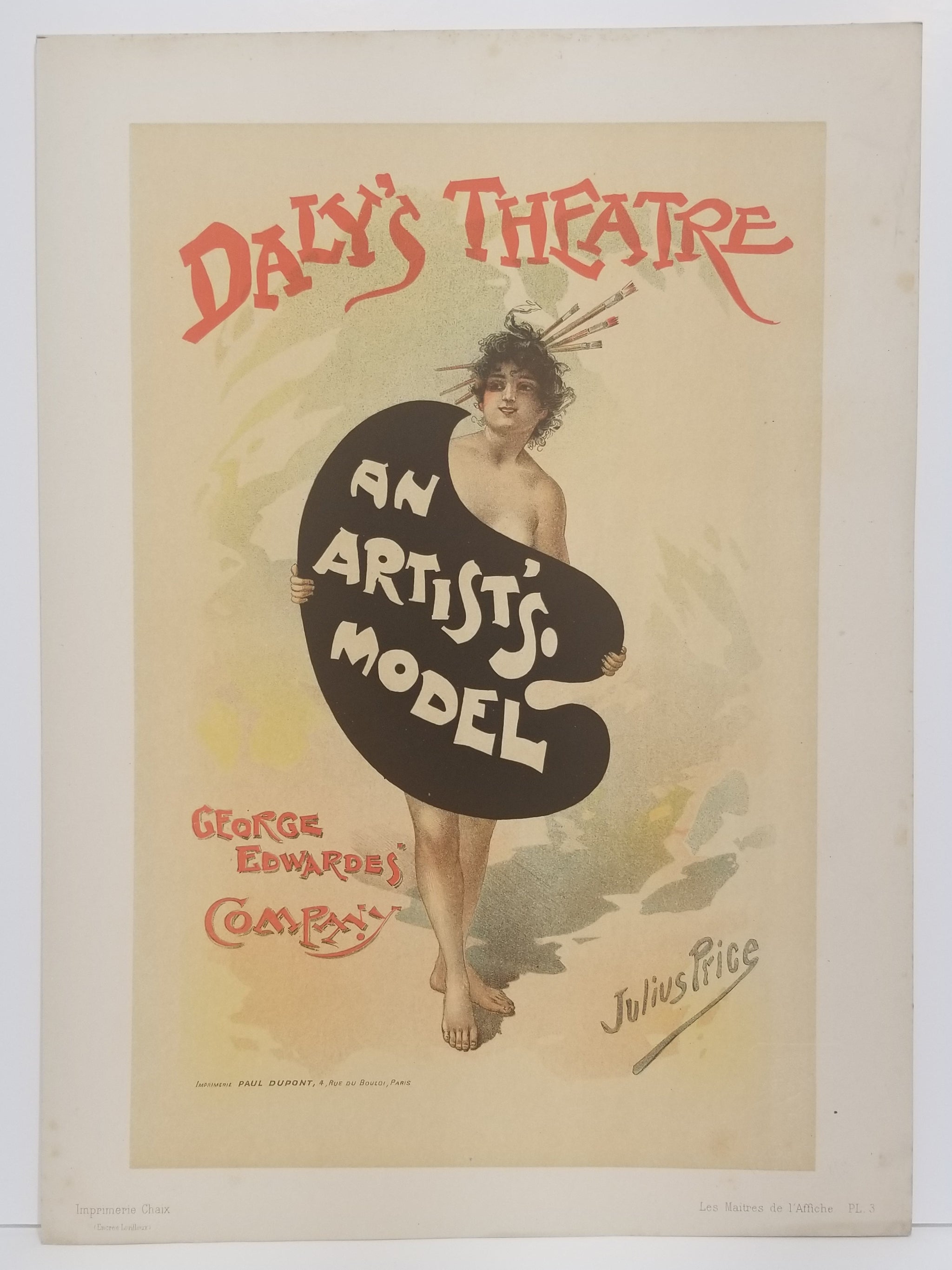 An artist's model. 1896.