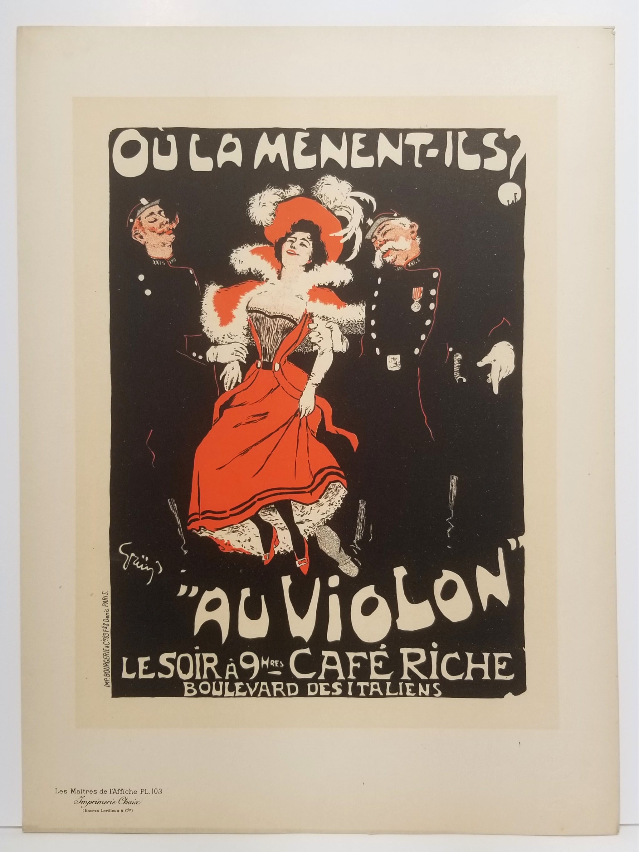 Où la mènent-ils? Au Violon. 1897-1898.