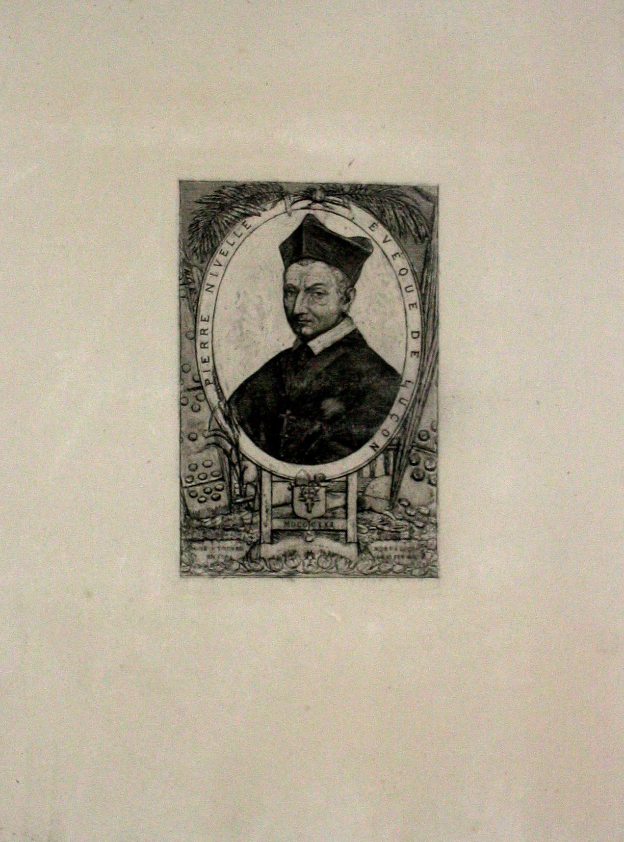 Portrait de Pierre Nivelle, Evêque de Luçon (la même).