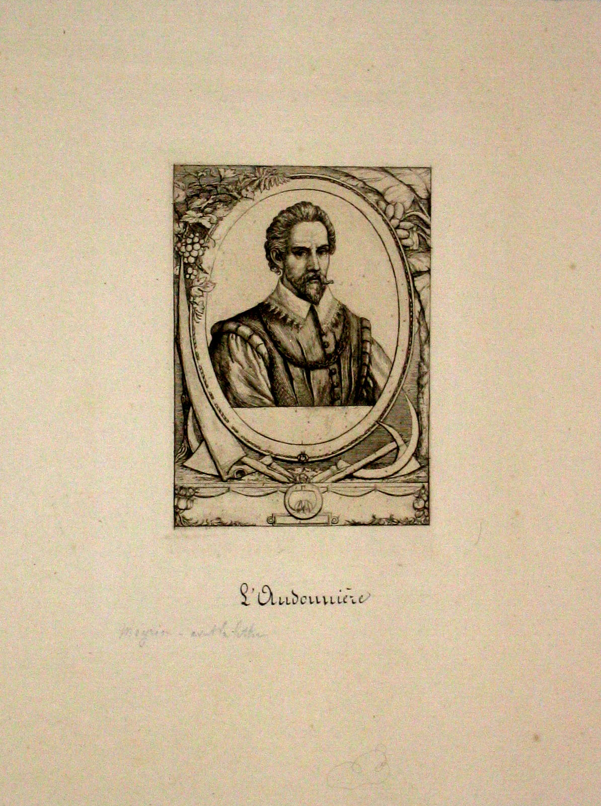 Portrait de René de Burdigale, Seigneur de Laudonnière.
