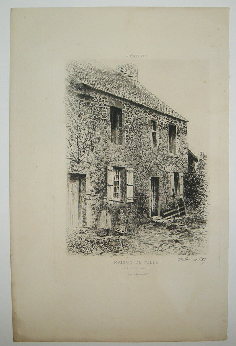 Maison de Millet à Gruchy-Greville.