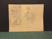 Charger l'image dans la galerie, POT DE FLEURS ET FEMME ASSISE. 1940.