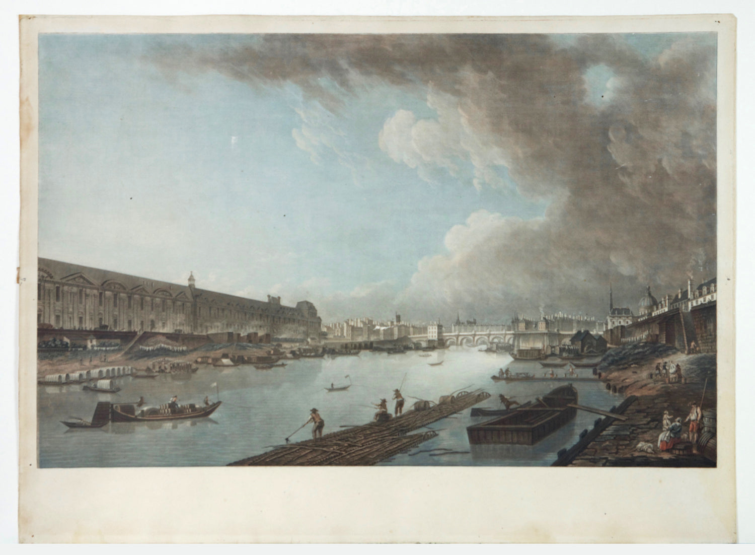 Ière vue de Paris, prise du Pont Royal.