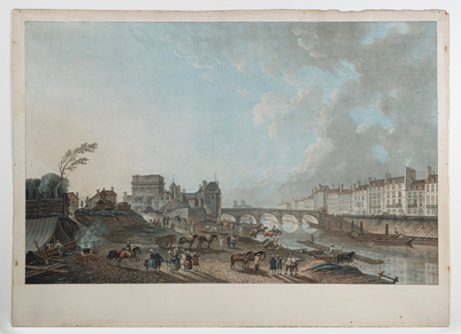 Vue de la Porte de St Bernard & Vue du port St Paul.