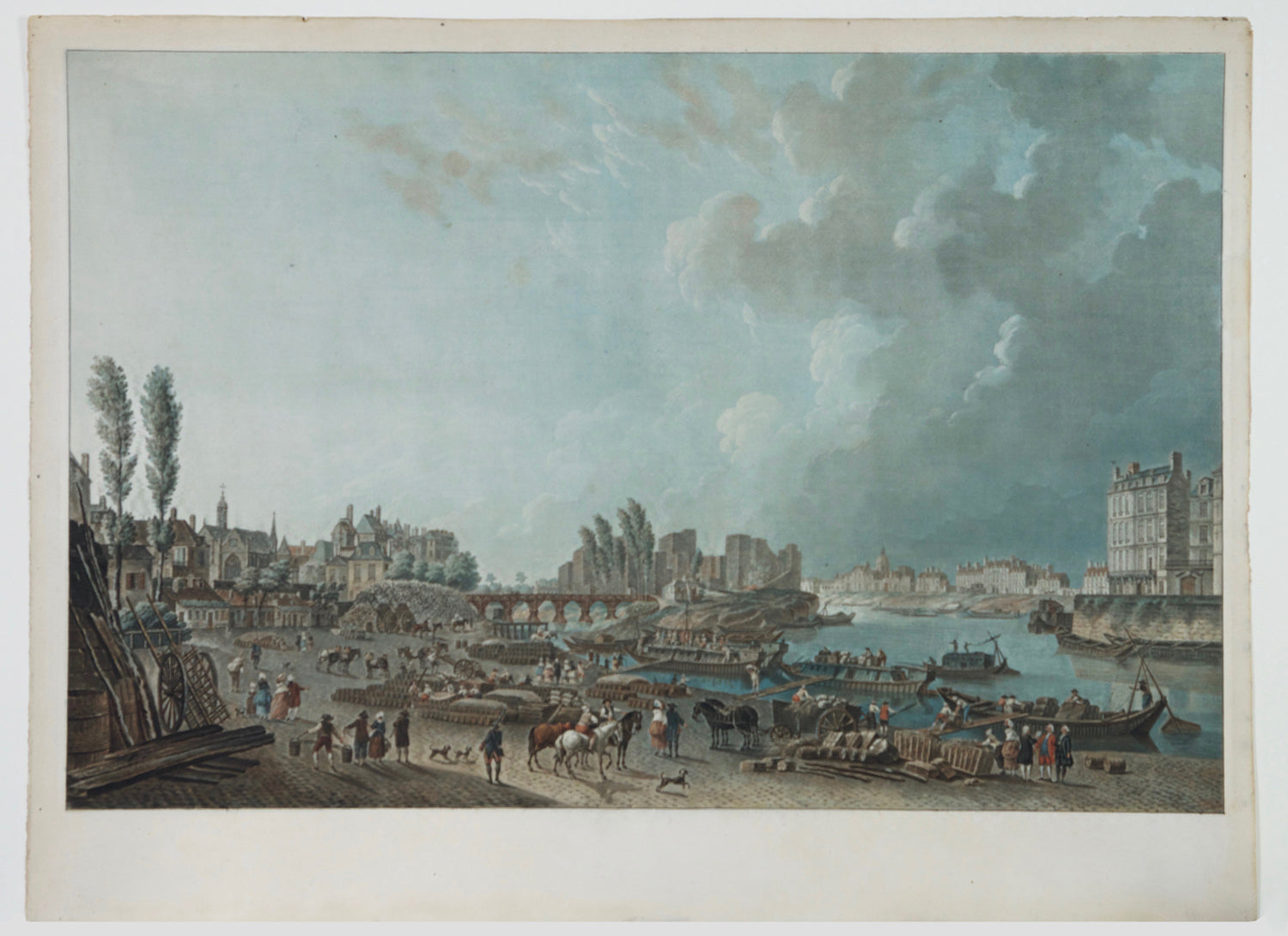 Vue de la Porte de St Bernard & Vue du port St Paul.