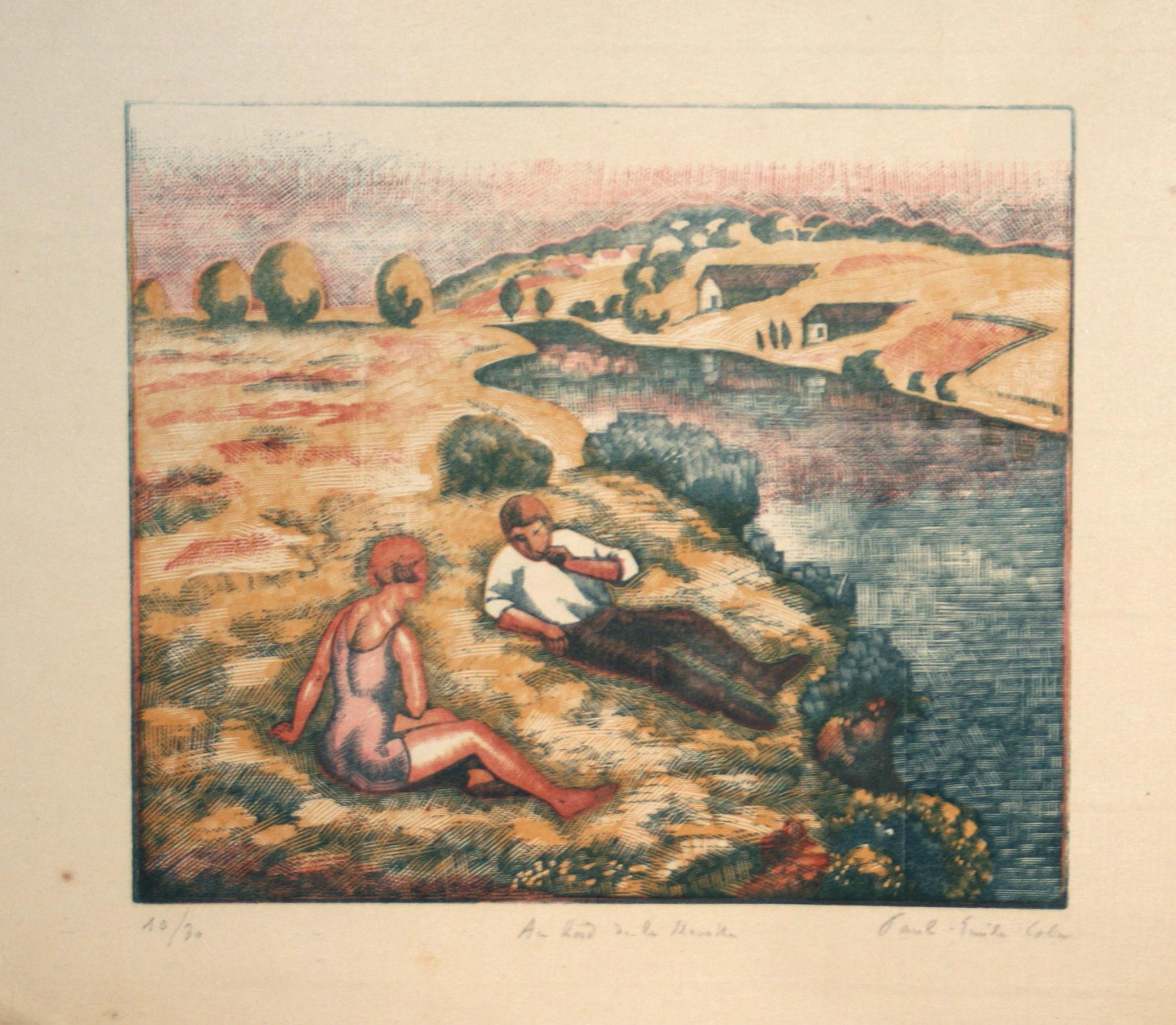 Au bord de la Meurthe.