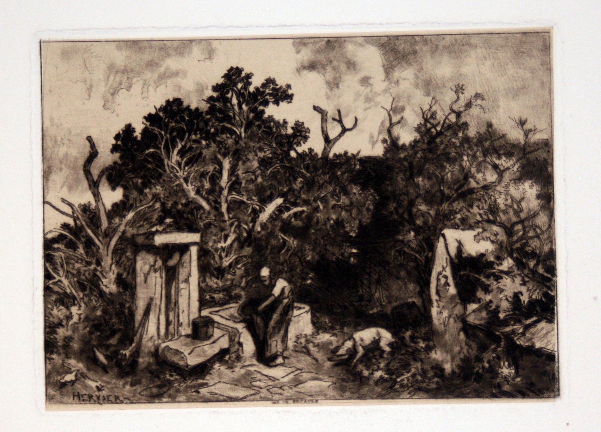 Six Eaux-fortes par Hervier.