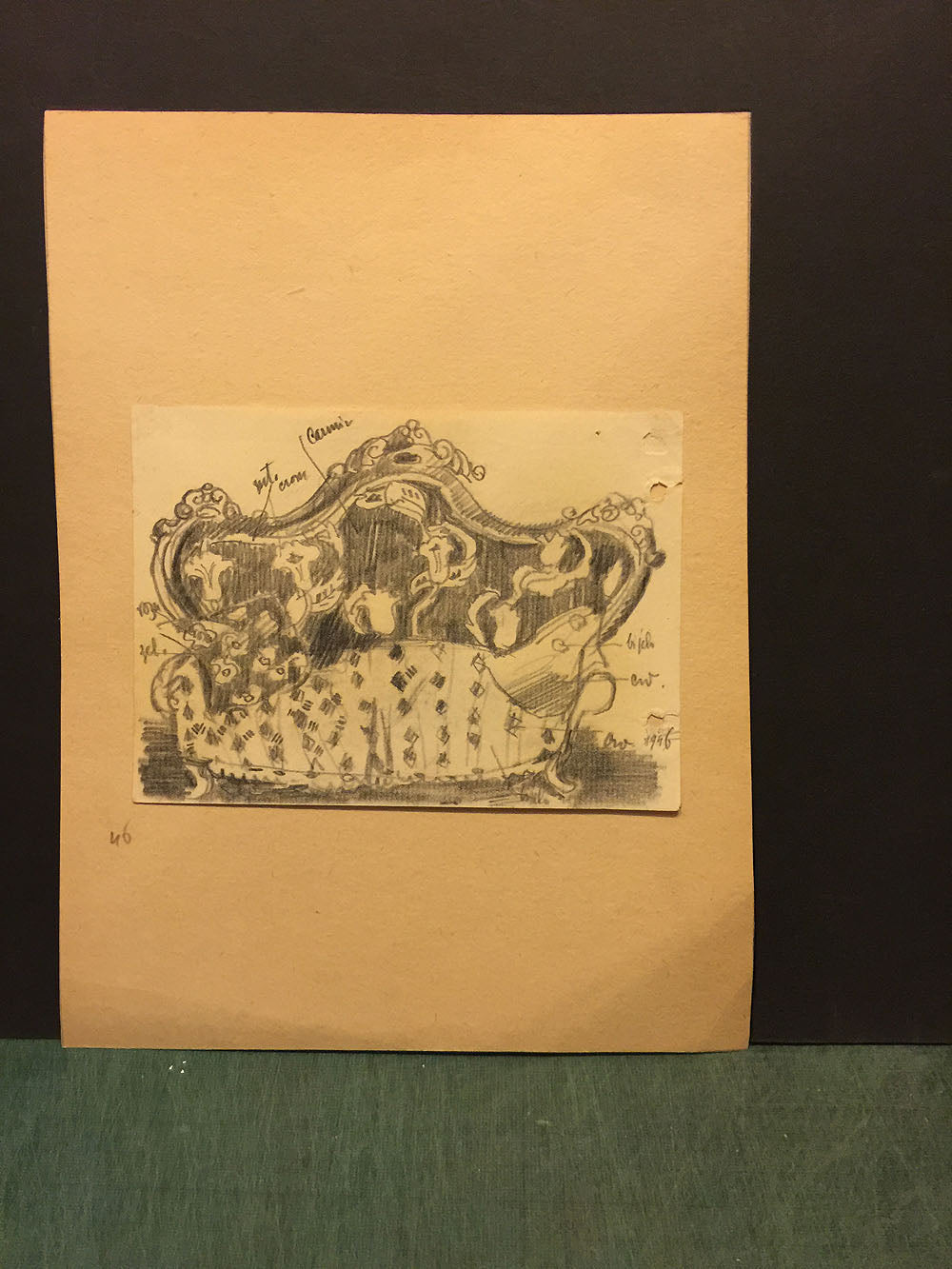 CANAPE RECTO VERSO. 1946.