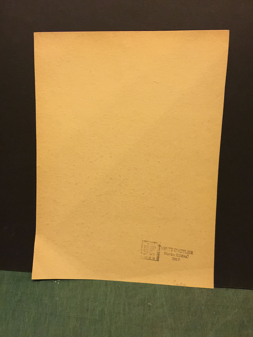 CANAPE RECTO VERSO. 1946.