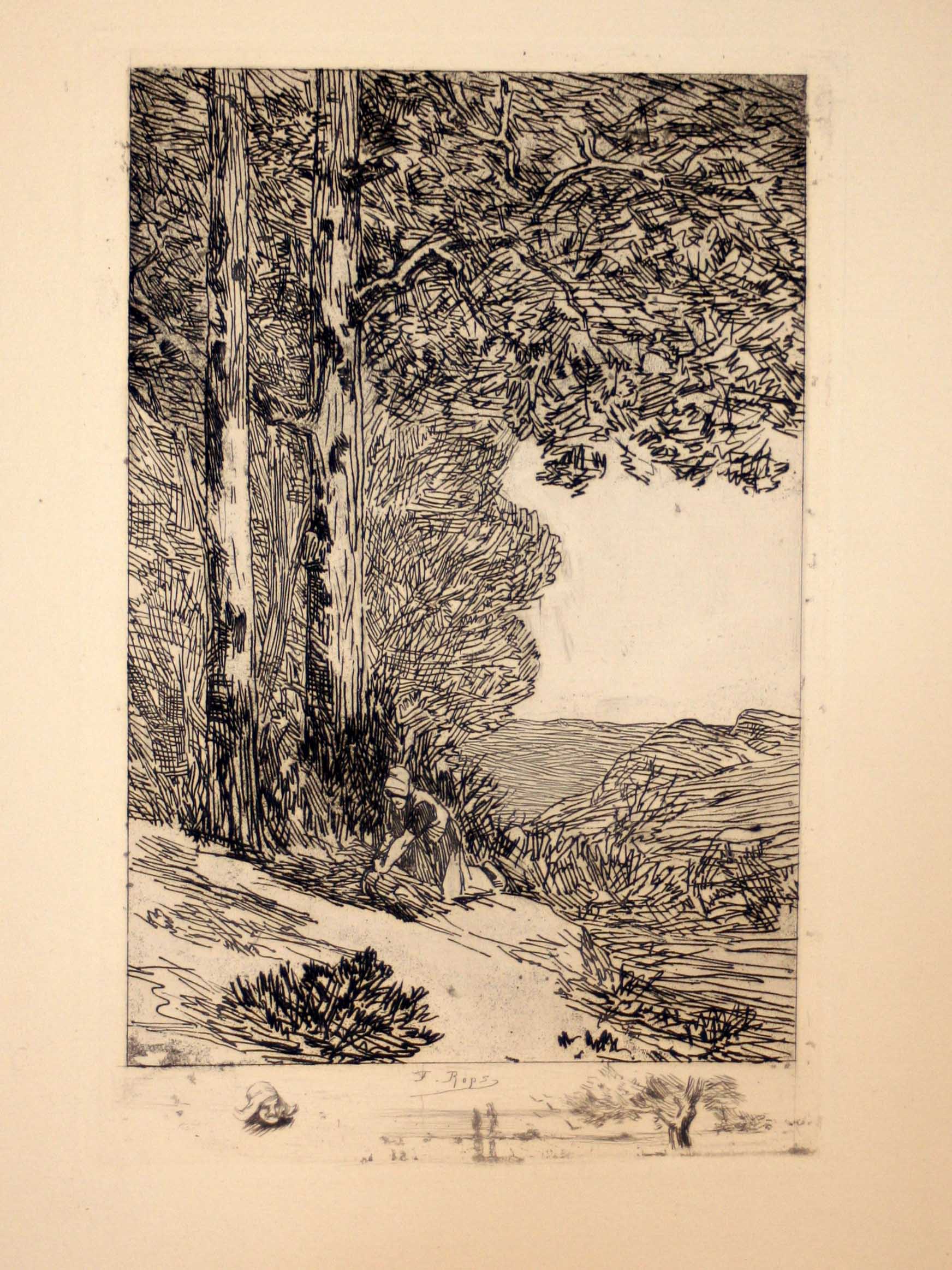 La bûcheronne ou Grand paysage Brabançon. (La même).