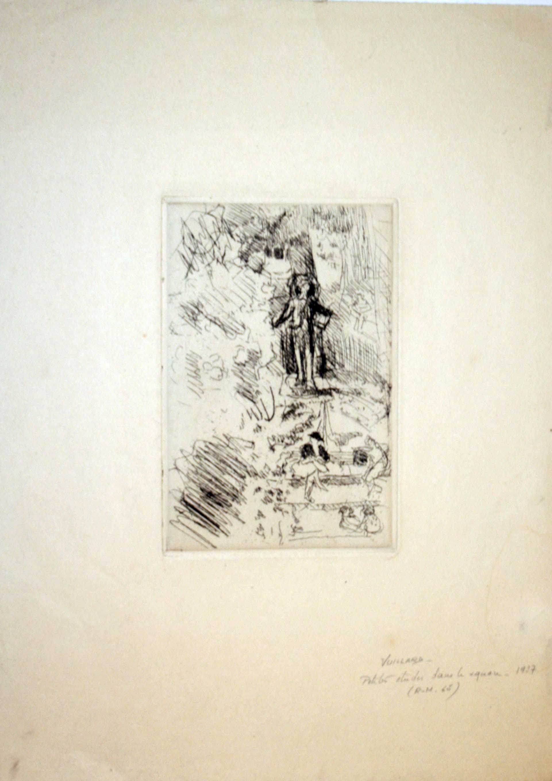 Petites études dans le Square.