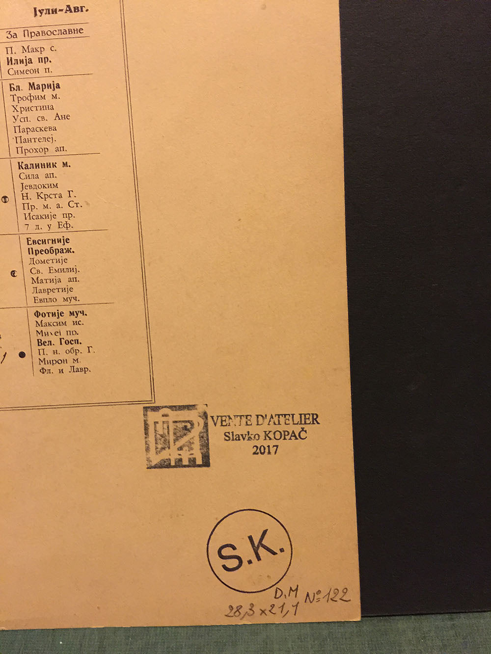 AUTO PORTRAIT ENDORMI.