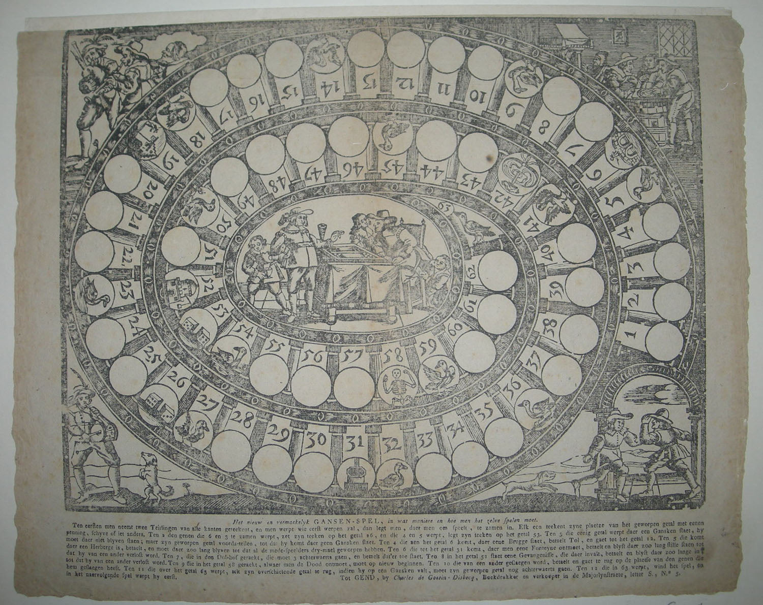 Jeu de l'Oie. c.1800.