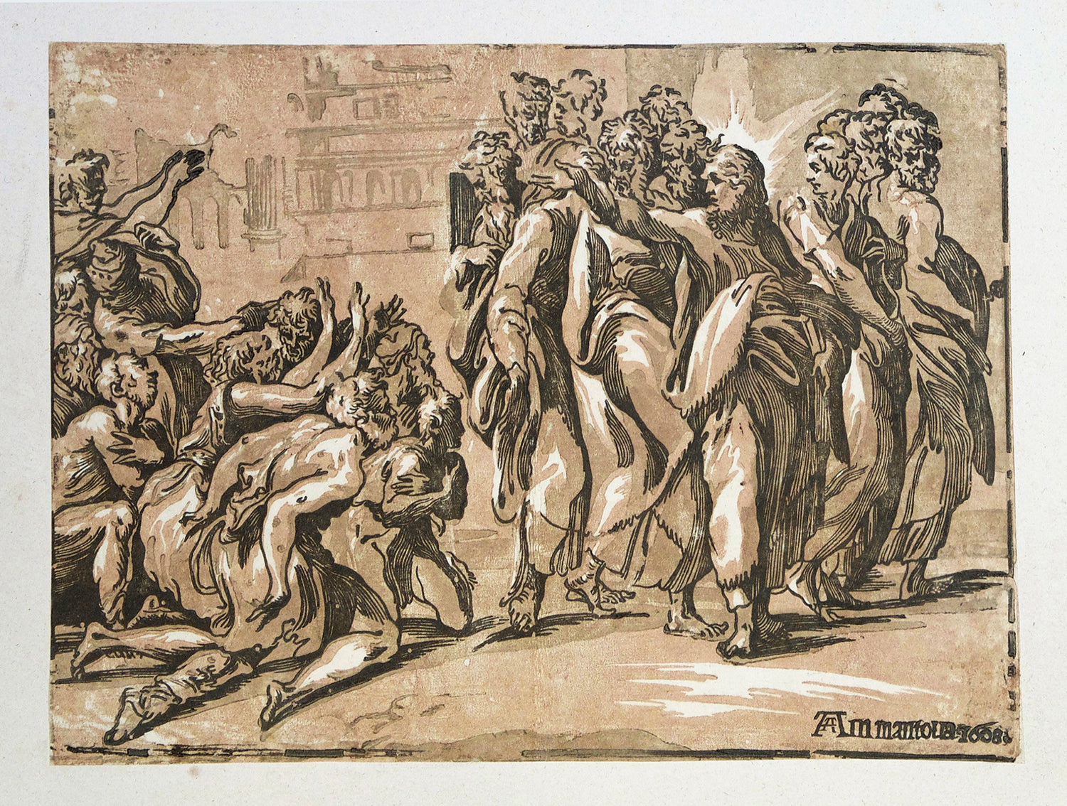 Le Christ guérissant les lépreux.