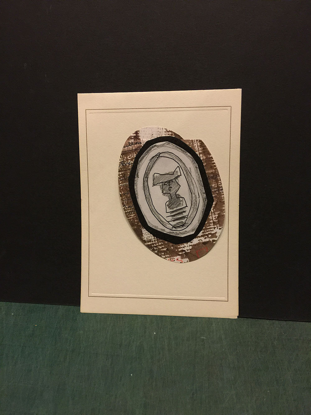 CARTE DE VŒUX. c.1957-1958.