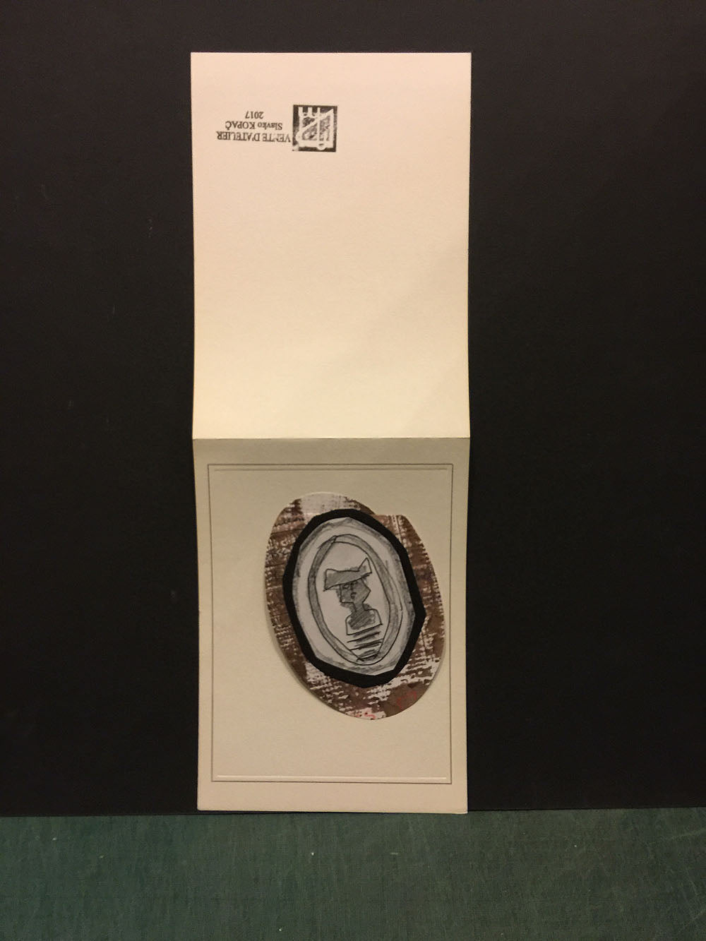 CARTE DE VŒUX. c.1957-1958.