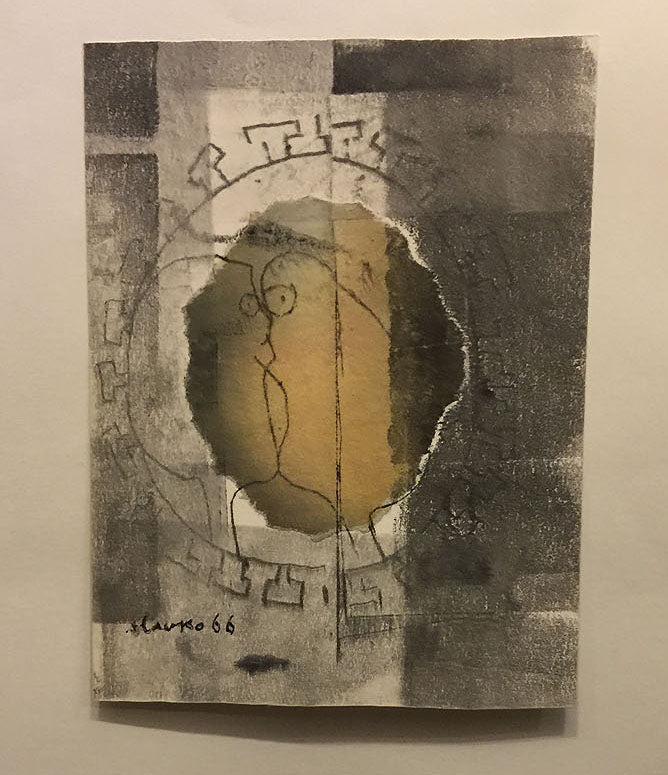 Couple qui s’embrasse. 1966.